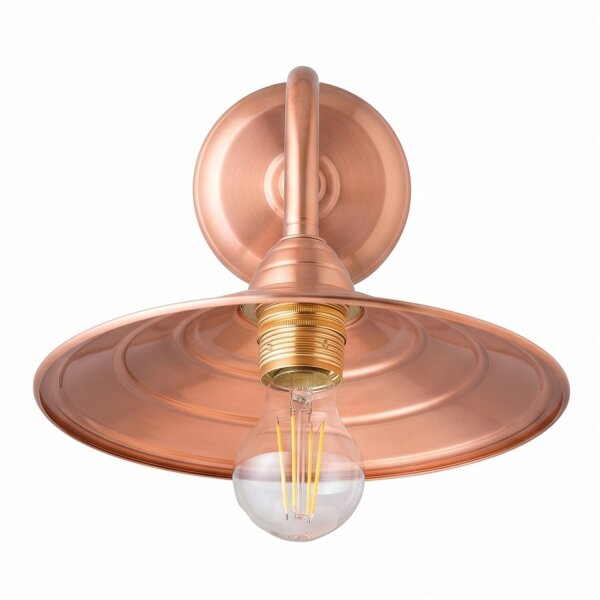 Wandleuchte ANGELOS Kupfer Echt-Messing edel E27