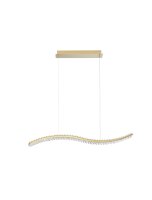 LED Pendelleuchte 1 m lang in Gold dimmbar...