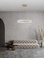 LED Hängelampe Ø 80 cm in Gold dimmbar...