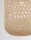 Hängelampe Boho Schwarz Beige 24 cm breit E27 Rattan Metall
