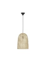 H&auml;ngeleuchte Schwarz Beige 30 cm breit E27 h&ouml;henverstellbar