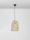 Hängeleuchte Schwarz Beige 30 cm breit E27 höhenverstellbar