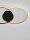 LED Deckenlampe Ring 70 cm lang in Schwarz Gold dimmbar
