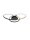 LED Deckenleuchte in Schwarz Gold 64 cm lang dimmbar Ring