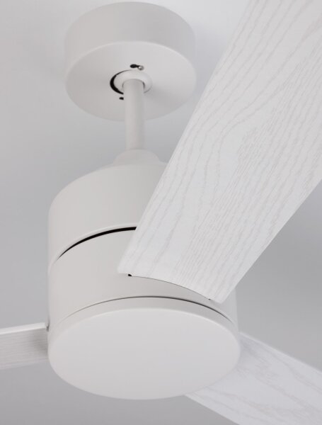 Deckenventilator Fernbedienung Ø 137 cm Weiß Holz ELGIN