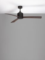 Deckenventilator Schwarz Braun Ø 137 cm Holz...