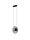 LED Pendelleuchte rund 26 cm breit Schwarz Grau dimmbar
