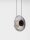 LED Pendelleuchte rund 26 cm breit Schwarz Grau dimmbar