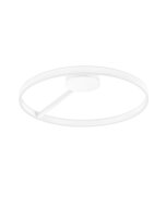 LED Deckenlampe rund &Oslash; 80 cm Wei&szlig; dimmbar CCT ENNIS Up Down