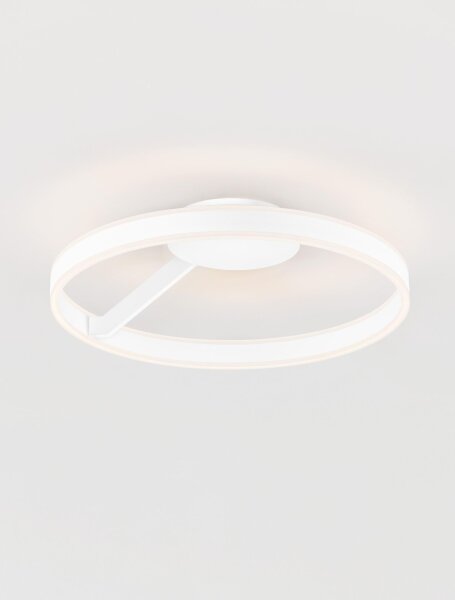 LED Deckenlampe Weiß Ø 60 cm dimmbar rund CCT ENNIS Up Down