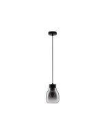 Pendelleuchte E27 15 cm breit Schwarz Grau h&ouml;henverstellbar
