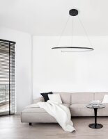 LED Pendelleuchte Ø 70 cm Schwarz...