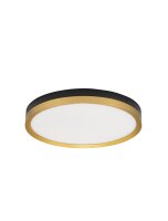 LED Deckenlampe rund Ø 40 cm in Schwarz Gold...