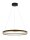 LED Pendelleuchte in Schwarz Gold Ø 60 cm dimmbar Metall