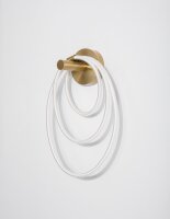 LED Wandlampe 50 cm hoch in Gold Metall warmweiß...