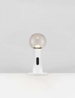 LED Nachttischlampe rund 30 cm Weiß dimmbar...