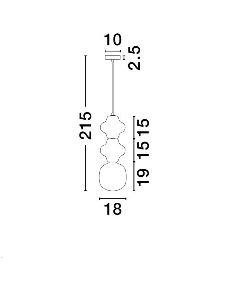 Hängelampe E14 18 cm breit Weiß Rot höhenverstellbar Modern