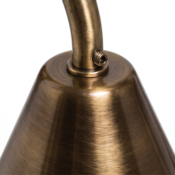 Wandlampe Treppe Wohnzimmer Messing E27 in Antik