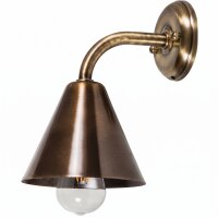 Wandlampe Treppe Wohnzimmer Messing E27 in Antik