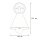 Wandlampe Treppe Wohnzimmer Messing E27 in Antik