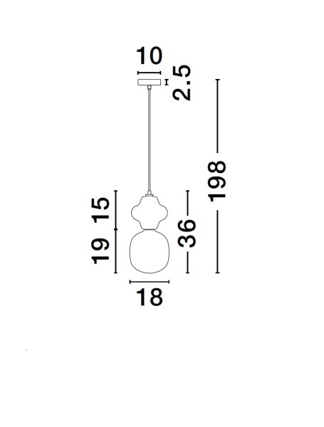 Moderne Hängelampe E14 Weiß Grün 18 cm breit Glas Keramik