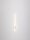 LED Wandleuchte Minimalistisch Schwarz 61 cm hoch schmal