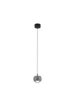 LED Pendelleuchte schmal Ø 9,6 cm Schwarz Grau...