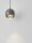 LED Pendelleuchte schmal Ø 9,6 cm Schwarz Grau warmweiß