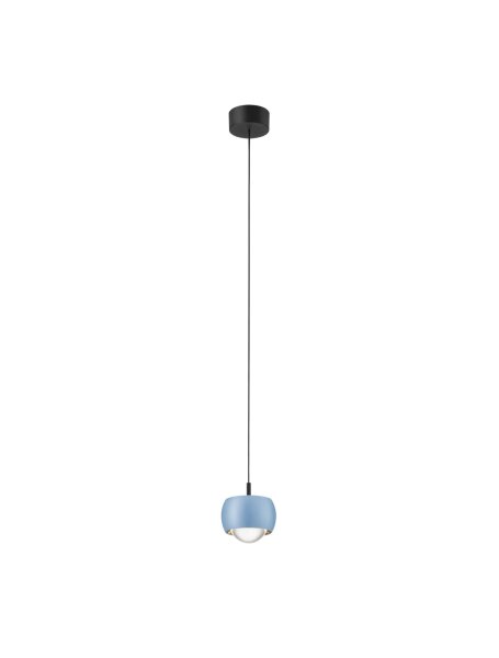 LED Hängelampe Schwarz Blau Ø 9,6 cm schmal warmweiß Up Down