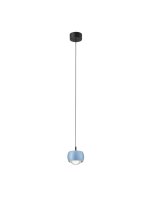 LED Hängelampe Schwarz Blau Ø 9,6 cm schmal...
