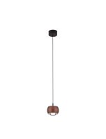 LED Hängeleuchte Schwarz Braun Ø 9,6 cm...