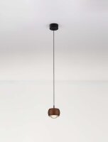 LED Hängeleuchte Schwarz Braun Ø 9,6 cm...
