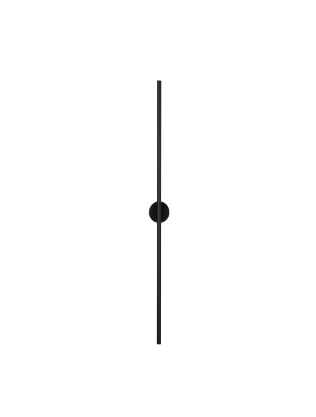 LED Wandlampe Bad schmal IP44 90 cm hoch Schwarz warmweiß