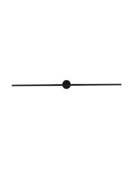 LED Wandlampe Bad schmal IP44 90 cm hoch Schwarz warmweiß