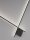 LED Wandleuchte Minimalistisch Schwarz 80 cm breit dimmbar