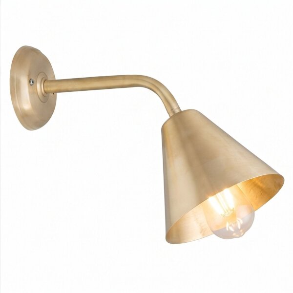 Wandlampe Schirm Messing Klassisch edel DANAE