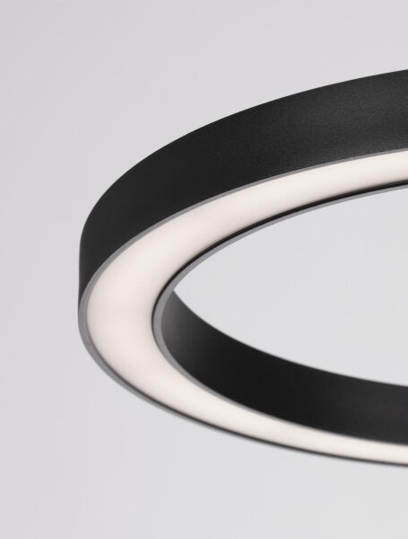 LED Pendelleuchte 120 cm lang Schwarz dimmbar Design 6989 lm