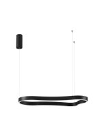 LED Pendelleuchte 90 cm lang Schwarz dimmbar Design warmwei&szlig;