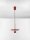 LED Pendelleuchte schmal Ø 30 cm Rot höhenverstellbar Retro