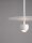 LED Pendelleuchte Weiß Ø 30 cm Retro schmal warmweiß Up Down