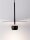 LED Hängelampe Ø 30 cm Schwarz höhenverstellbar Retro schmal