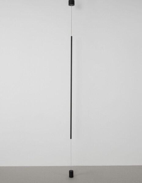 LED Pendelleuchte Ø 7 cm Schwarz höhenverstellbar Design
