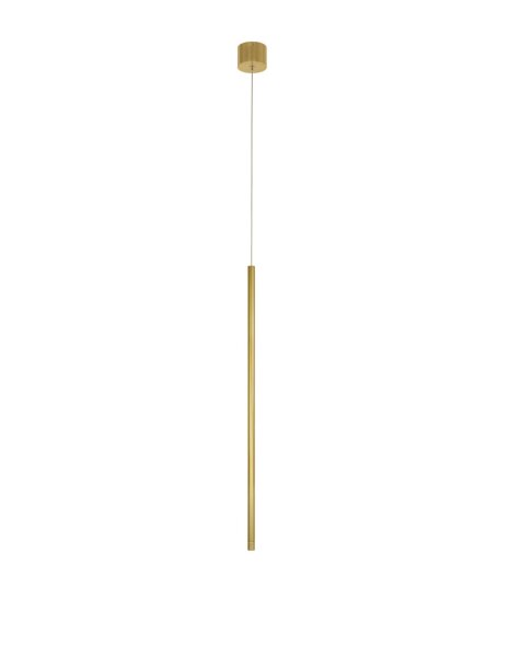 LED Hängeleuchte in Gold Ø 1,5 cm höhenverstellbar Design