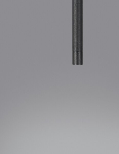 LED Pendelleuchte Schwarz Ø 1,5 cm Design schmal warmweiß