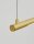 LED Hängelampe 120 cm lang in Gold höhenverstellbar Design