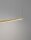 LED Hängelampe 120 cm lang in Gold höhenverstellbar Design