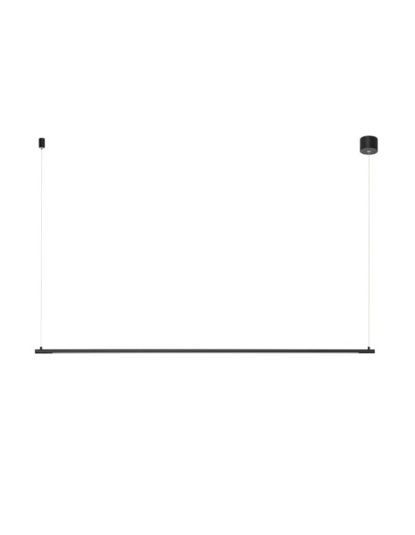 LED Hängeleuchte Schwarz 120 cm lang Design schmal warmweiß