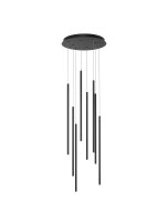 LED H&auml;ngelampe Schwarz 40 cm breit dimmbar Design schmal