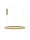 LED Pendelleuchte in Gold gebürstet Ø 80 cm dimmbar Ring