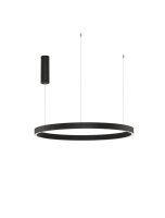 LED H&auml;ngeleuchte Schwarz &Oslash; 80 cm dimmbar h&ouml;henverstellbar